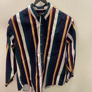 Roundtree and Yorke XL Multi Color Striped Vintage Button Down